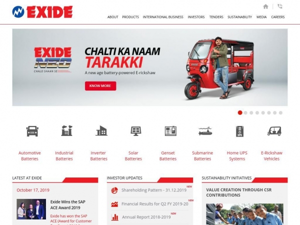 exideindustries.com